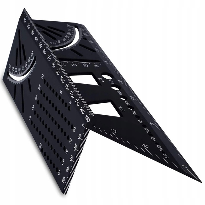 KĄTOWNIK JAPOŃSKI ALUMINIOWY STOLARSKI 3D PRZYMIAR