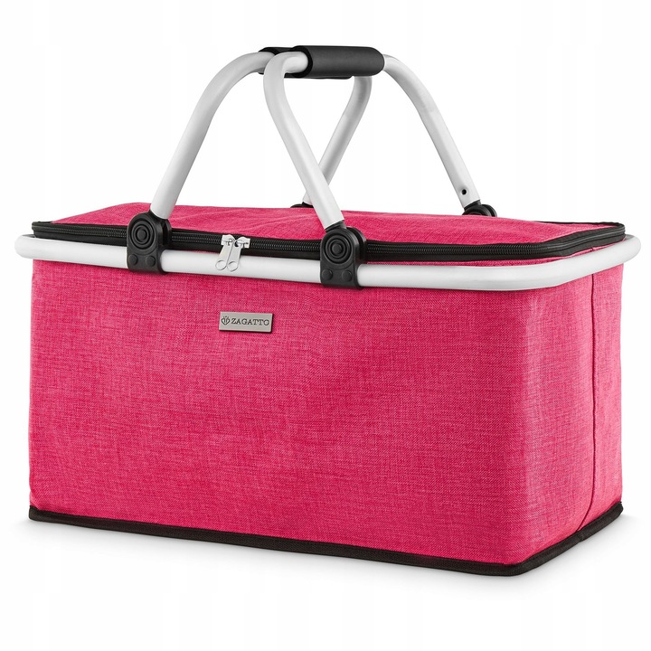 Kosz piknikowy termiczny koszyk piknikowy składany biwakowy zakupy ZAGATTO