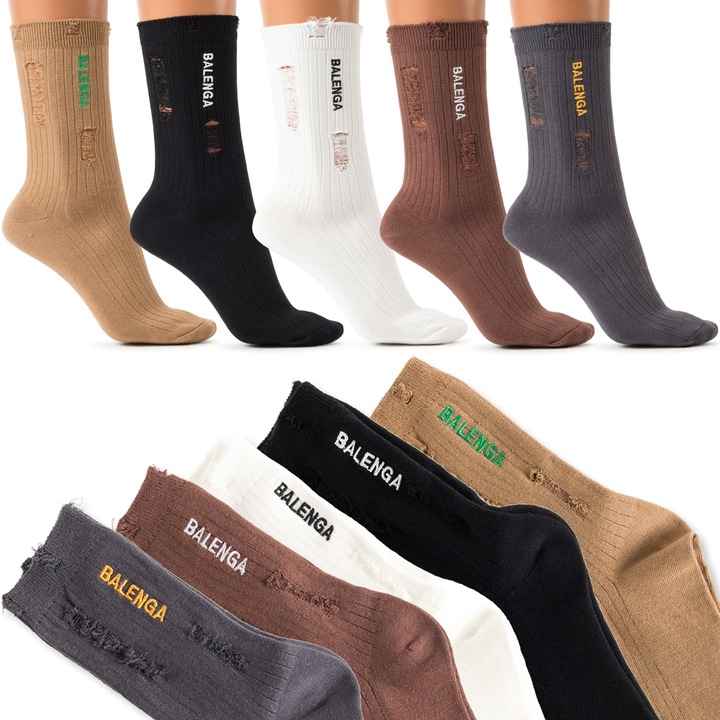 SKARPETY BAWEŁNIANE damskie ELEGANCKIE długie skarpetki JAKOŚĆ