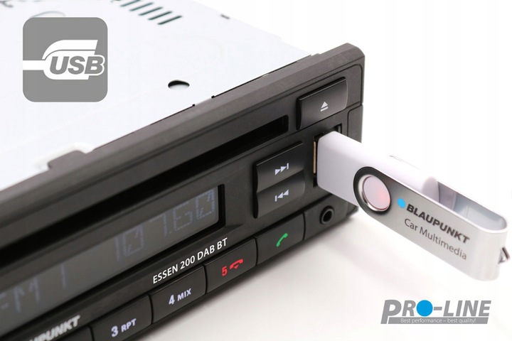 Blaupunkt Essen 200 DAB BT radio samochodowe CD MP3 USB AUX Bluetooth