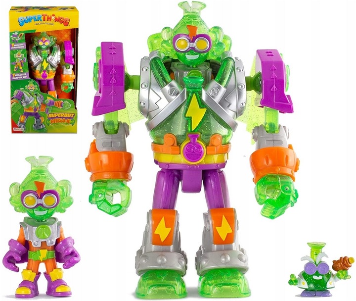SUPERTHINGS S Playset Superbot Mega-K Super Zings Things robot 3w1 figurka
