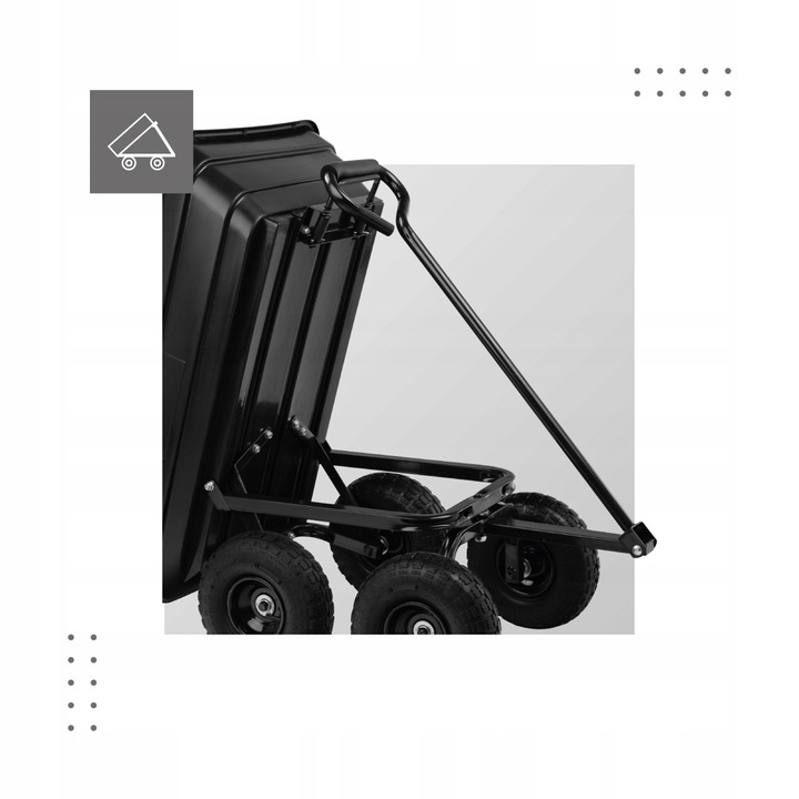 Wózek Ogrodowy Taczka Przyczepka GREGMAN Cart 2.0 120l do 200kg