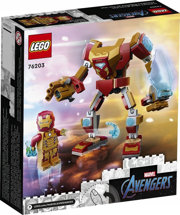 LEGO MARVEL AVENGERS 76203 MECH ZBROJA IRON-MANA FIGURKA IRON MAN