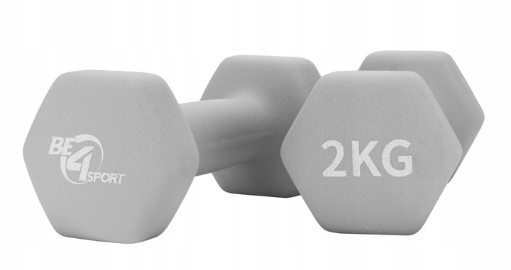 Zestaw Hantli Ciężarki Hantle Neoprenowe Żeliwne do Ćwiczeń 2x 2kg PREZENT