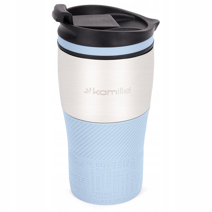 KUBEK TERMICZNY stalowy TERMOS do kawy herbaty szczelny KAMILLE 320ml
