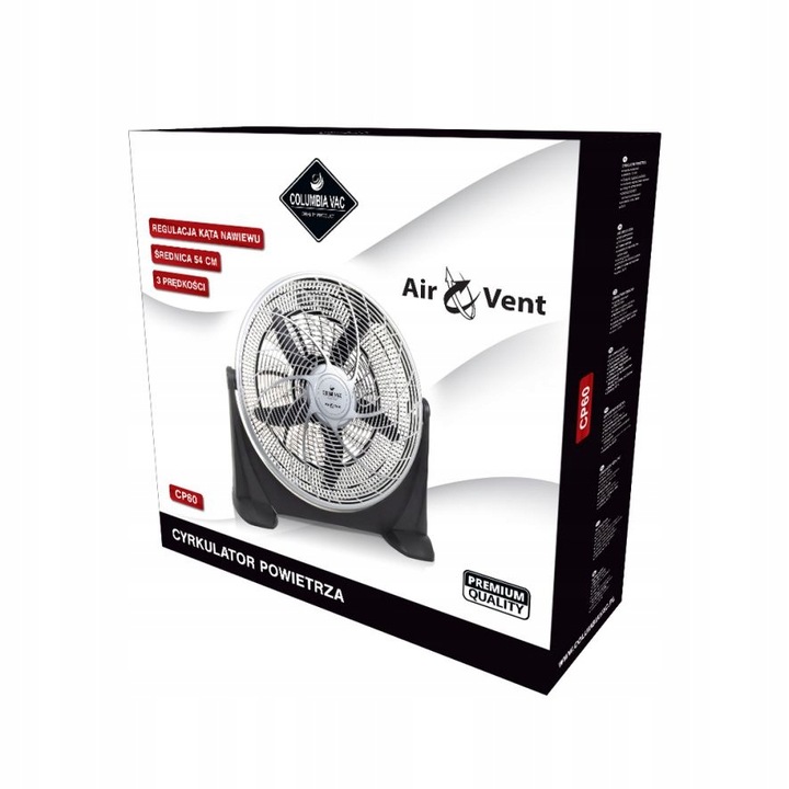 WENTYLATOR CYRKULATOR PODŁOGOWY CP60 COLUMBIA VAC