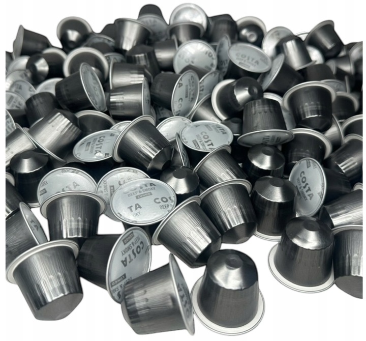 EKSPRES CIŚNIENIOWY DO KAWY KAPSUŁKOWY CZARNY NESPRESSO + KAPSUŁKI 120SZT