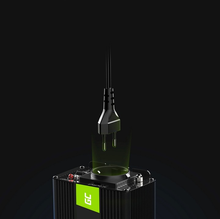 PRZETWORNICA SAMOCHODOWA GREEN CELL 12V 600W SINUS