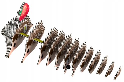 Jeżyk - Eko Układanka 3D - Eugy