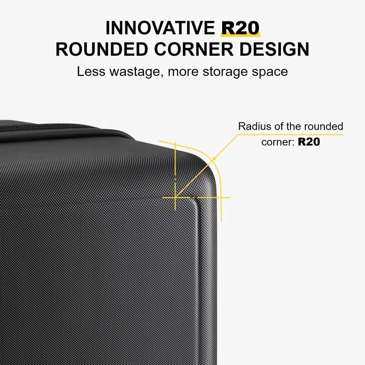 Level8 Walizka twarda średnia poliwęglan (polikarbonat) B07MXF4G8K 40 l