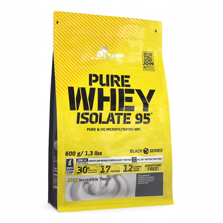 OLIMP PURE WHEY ISOLATE 95 600g ODŻYWKA BIAŁKOWA IZOLAT BIAŁKA WHEY WPC