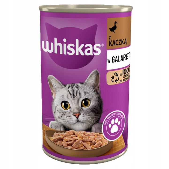 Whiskas Mix Smaków Mokra Karma Dla Kota Adult 24x400g Puszki Whiskas 9,6kg