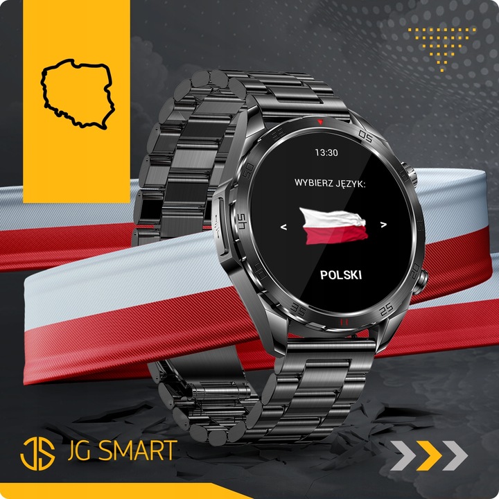 SMARTWATCH MĘSKI ZEGAREK EKG FUNKCJA POMIARU CUKRU AMOLED CIŚNIENIE ROZMOWY