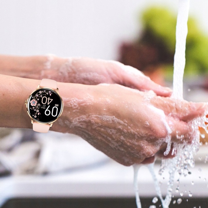 SMARTWATCH DAMSKI Z FUNKCJA ROZMOWY SPORT PULS POMIARY MENU PL SMART WATCH