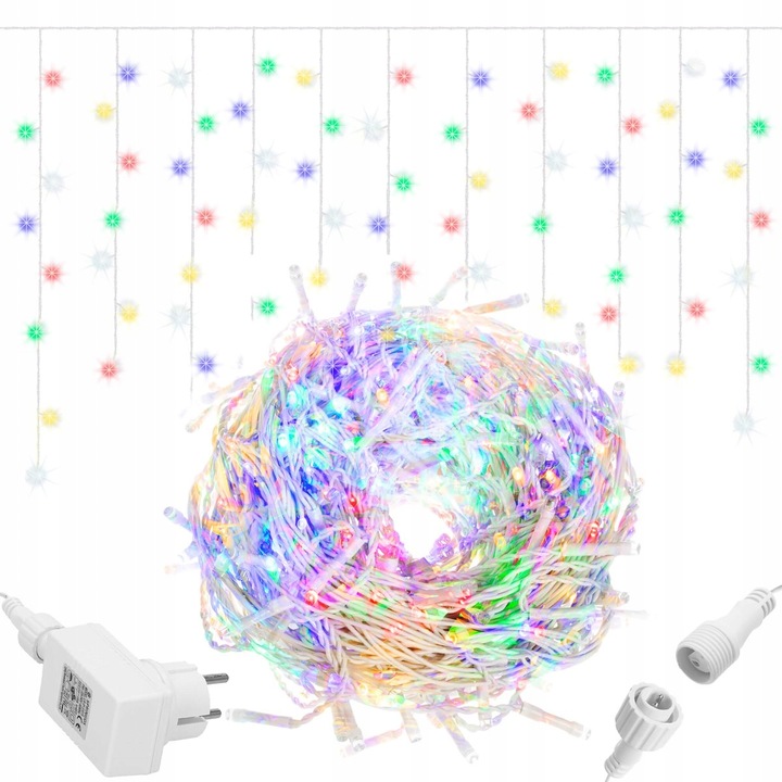 SOPLE FLASH 500 LED ZEWNĘTRZNE MULTIKOLOR KOLOROWE lampki z Flashem