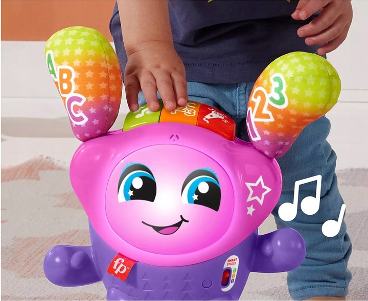 FISHER PRICE INTERAKTYWNA TANECZNA DJ-ka zabawka edukacyjna +9m HRD21