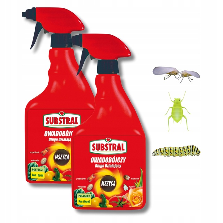 SUBSTRAL Owadobójczy Długodziałający POLYSECT Mszyca Mączlik Przędziorek x2