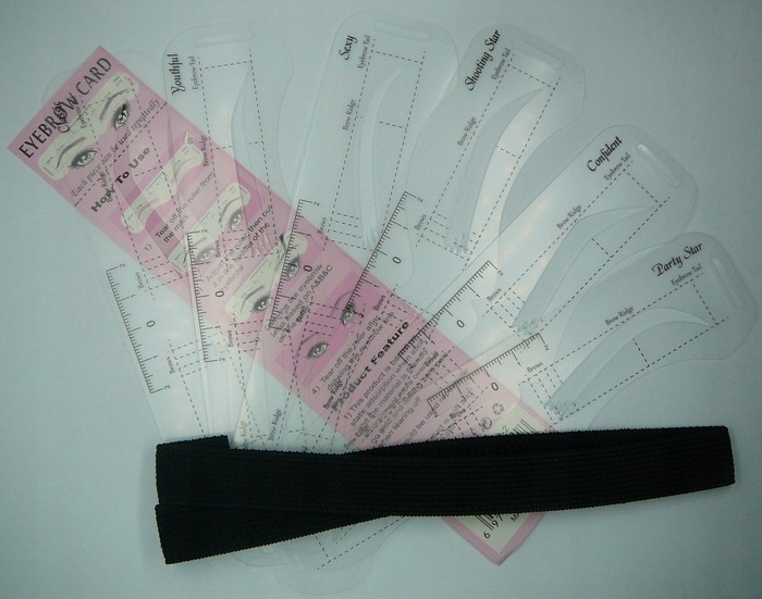 Szablony do stylizacji brwi linijka symetryczna U