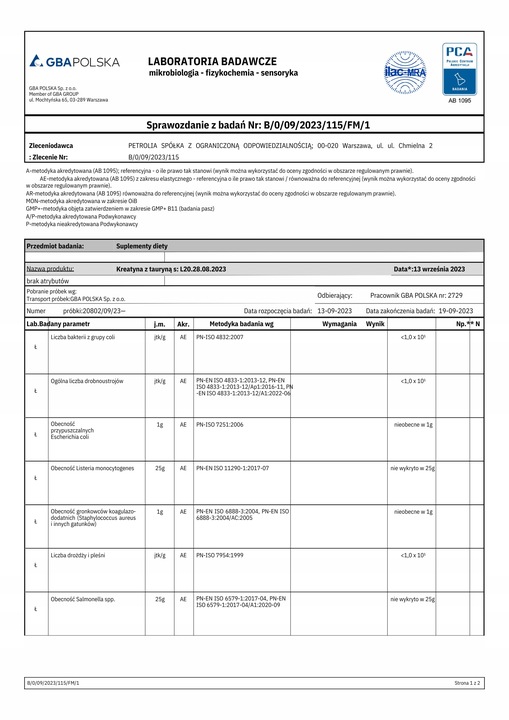 KREATYNA Monohydrat z dodatkiem TAURYNY 500g + Shaker