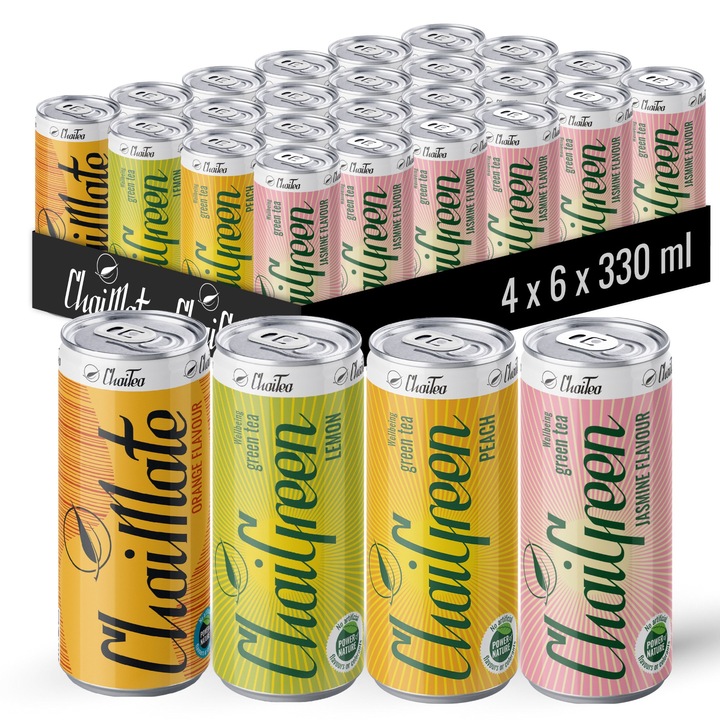 ChaiTea Mix 24x330ml ChaiMate Chaigreen zielona herbata ice tea napój