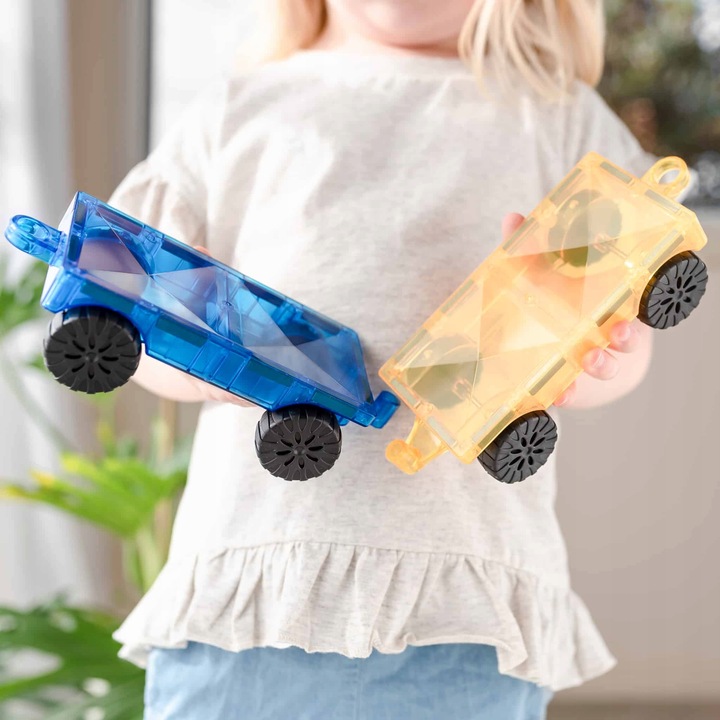 Connetix Klocki magnetyczne Rainbow Car Pack 2 Connetix autka pociągi