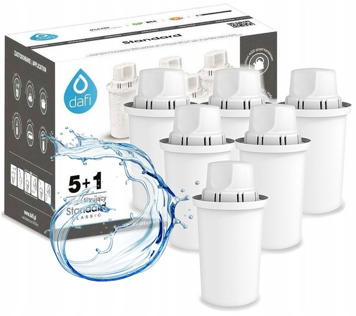 Filtr Dafi Classic Wkład do dzbanka filtrującego wodę | 6 szt.