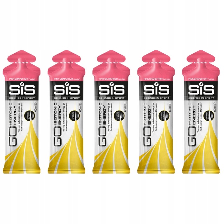 Żel energetyczny SiS Go Isotonic Gel smak grejpfrut 5x60 ml