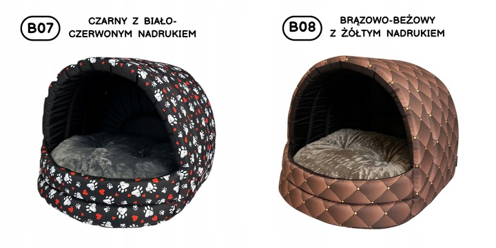 Legowisko Dla Psa Dużego Owalne Budka Materac Poduszka Materiałowe Buda L