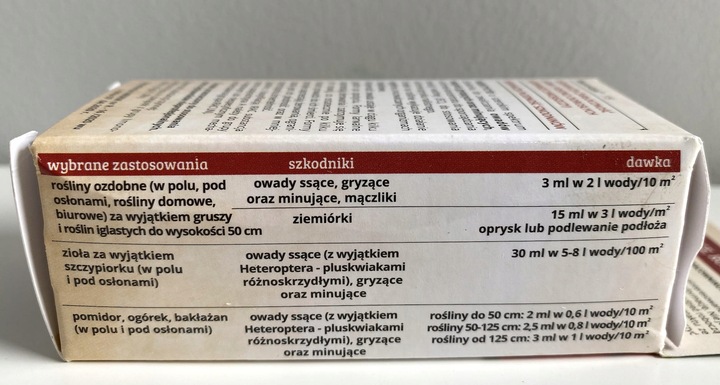 NeemAzal zwalcza ziemiórki stonkę mszyce owady ssące gryzące minujące 50ml