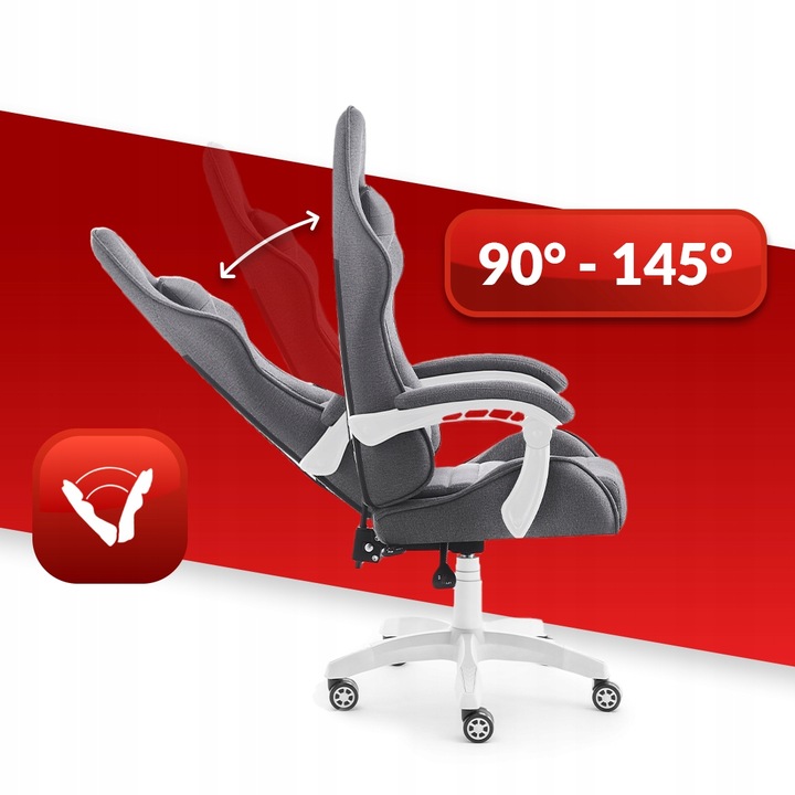 FOTEL GAMINGOWY DLA GRACZA BIUROWY HELL'S