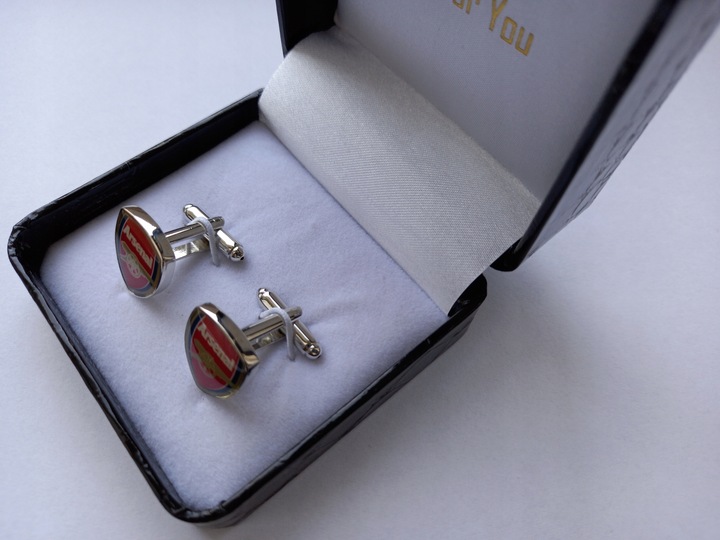 Spinki do mankietów koszuli dla kibica Arsenal