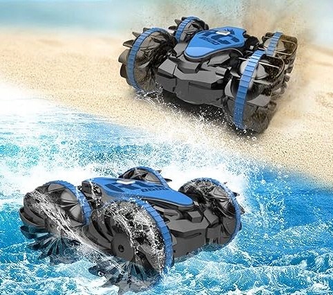 SAMOCHÓD STEROWANY RĘKĄ GESTAMI PŁYWAJĄCY AUTO AMFIBIA JEŻDZI PO WODZIE