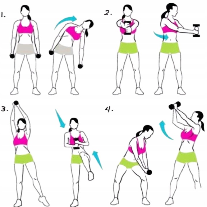 Zestaw Hantli Ciężarki Hantle Neoprenowe Żeliwne do Ćwiczeń 2x 2kg PREZENT