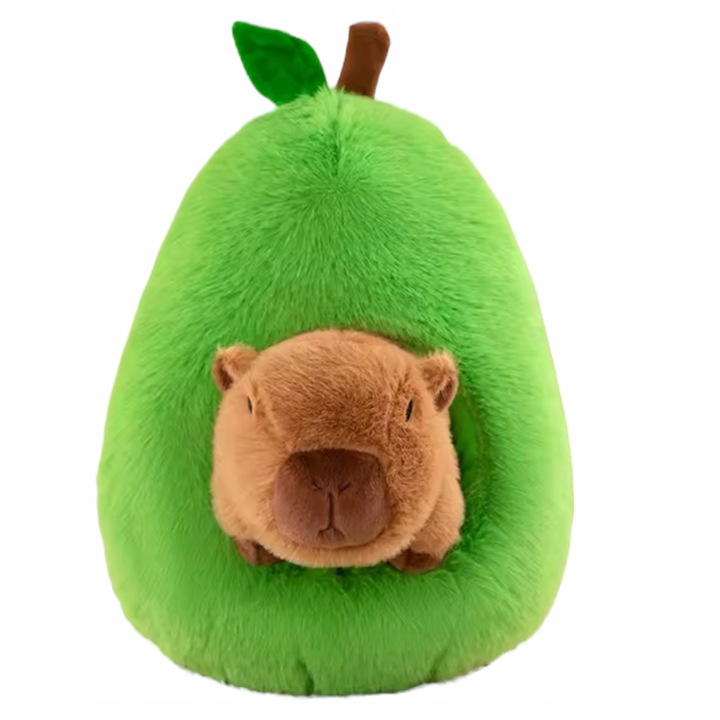 KAPIBARA W AWOKADO DUŻA MASKOTKA KAPIBARA PLUSZAK PRZYTULANKA ZABAWKA