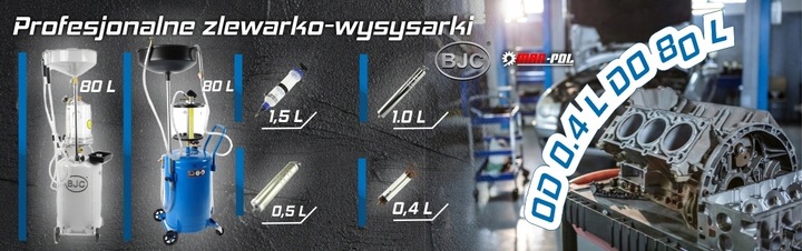ZLEWARKA ODSYSARKA WYSYSARKA OLEJU 80L + 6 SOND