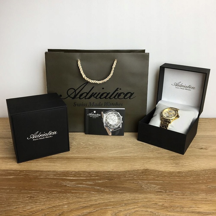 Zegarek Damski Adriatica A3601.1111QFZ złoty