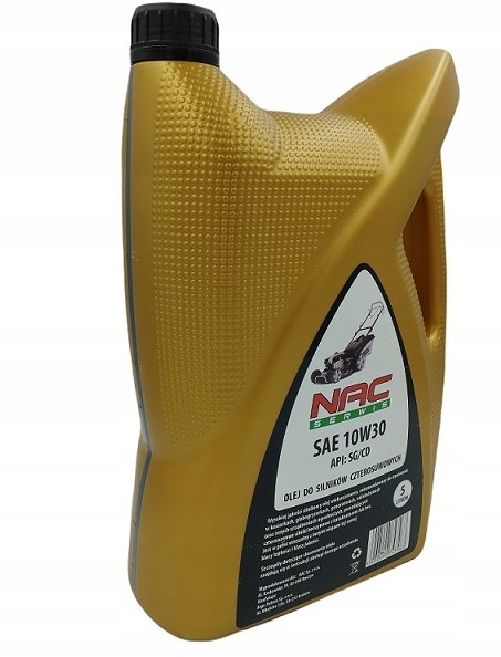 Olej do kosiarki agregatu traktorka 10W30 5L NAC silnik czterosuwowe