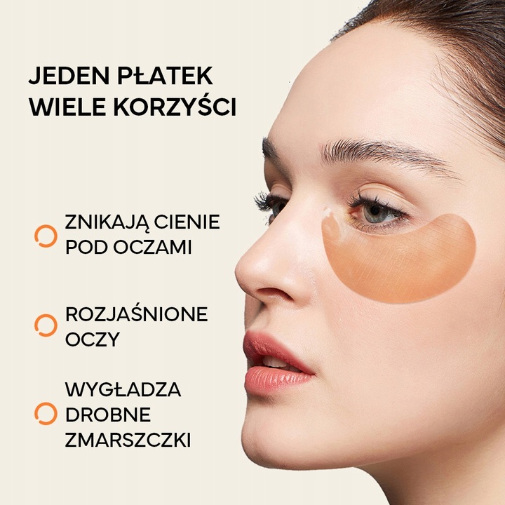 Lanbena Płatki Żelowe Pod Oczy Witamina C Rozjaśniające 60 Sztuk