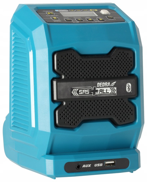 RADIO bluetooth przenośne Głośnik DEDRA SAS+ALL aku 2Ah AUX USB Powerbank
