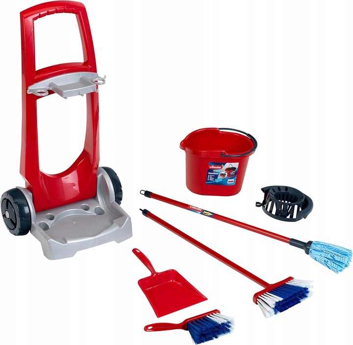 VILEDA WÓZEK DO SPRZĄTANIA Z AKCESORIAMI DLA DZIECI VILEDA DLA DZIECI KLEIN