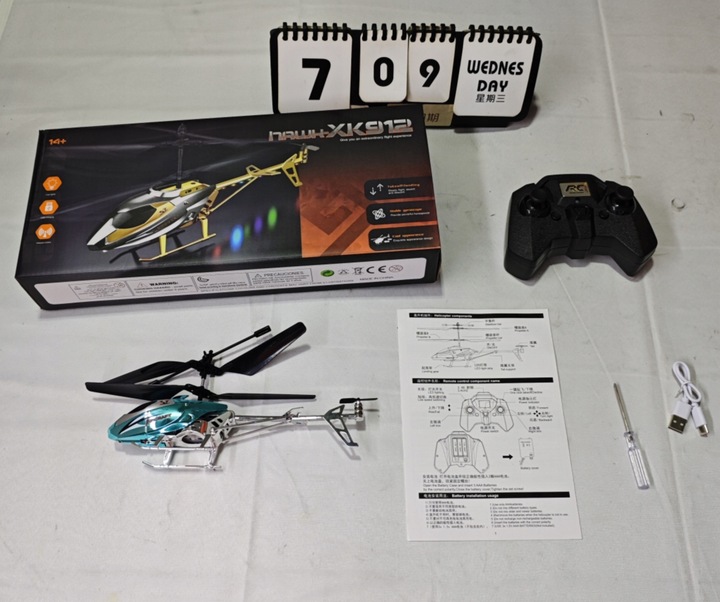 Helikopter Na Radio Z Ładowarką Zdalnie Sterowany Ładowanie Usb + Pilot