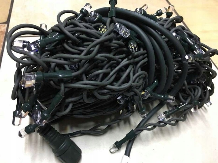 Kurtyna Świetlna LED 120 Sople Białe Ciepłe Flash Zewnętrzna IP44 8,7 m