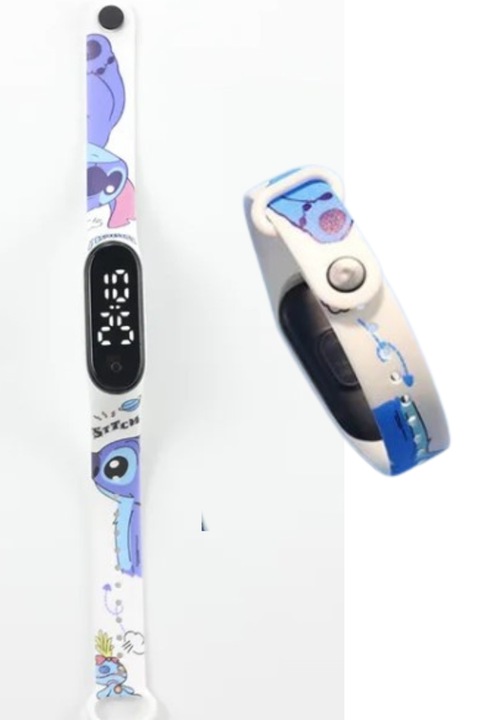Zegarek cyfrowy LED Stich Biały