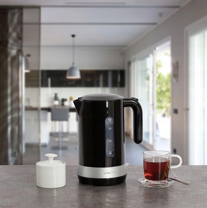 CZAJNIK ELEKTRYCZNY BEZPRZEWODOWY POJEMNY MOCNY 1,8L 2200W CZARNY DUŻY