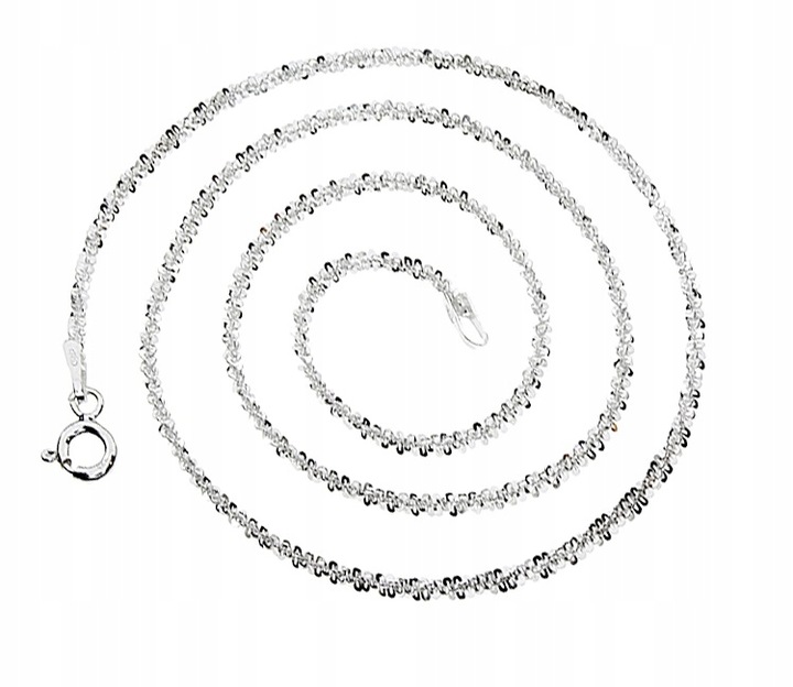 ŁAŃCUSZEK SREBRNY NASZYJNIK DAMSKI ŚLICZNY BŁYSZCZĄCY NA PREZENT + GRATIS