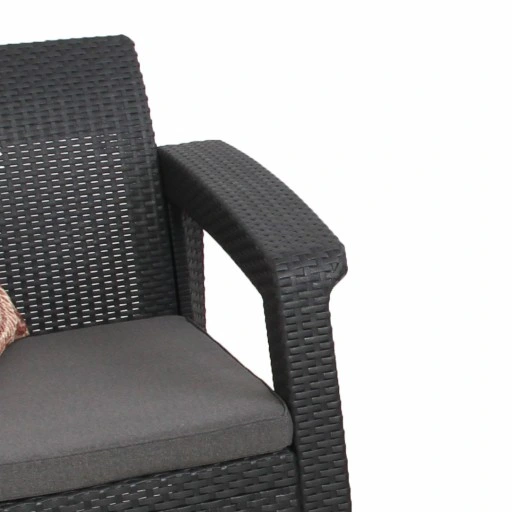 MEBLE OGRODOWE CORFU DUO BALKON TECHNORATTAN GRAFI