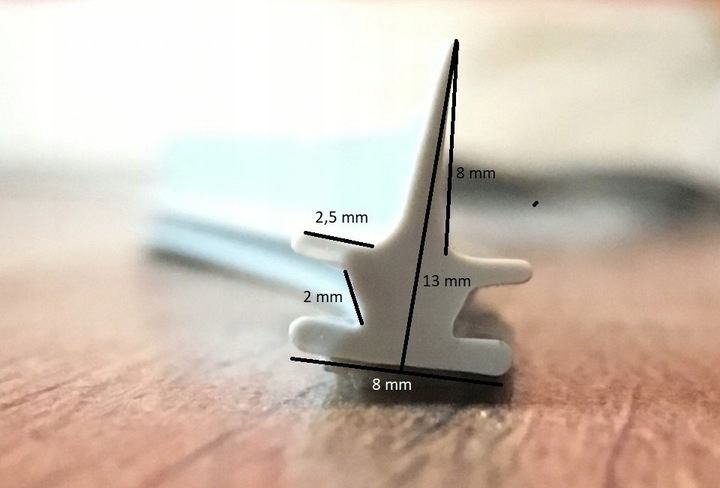 Uszczelka dolna parawanu nawannoweg AQUAFORM i KFA ARMATURA szara