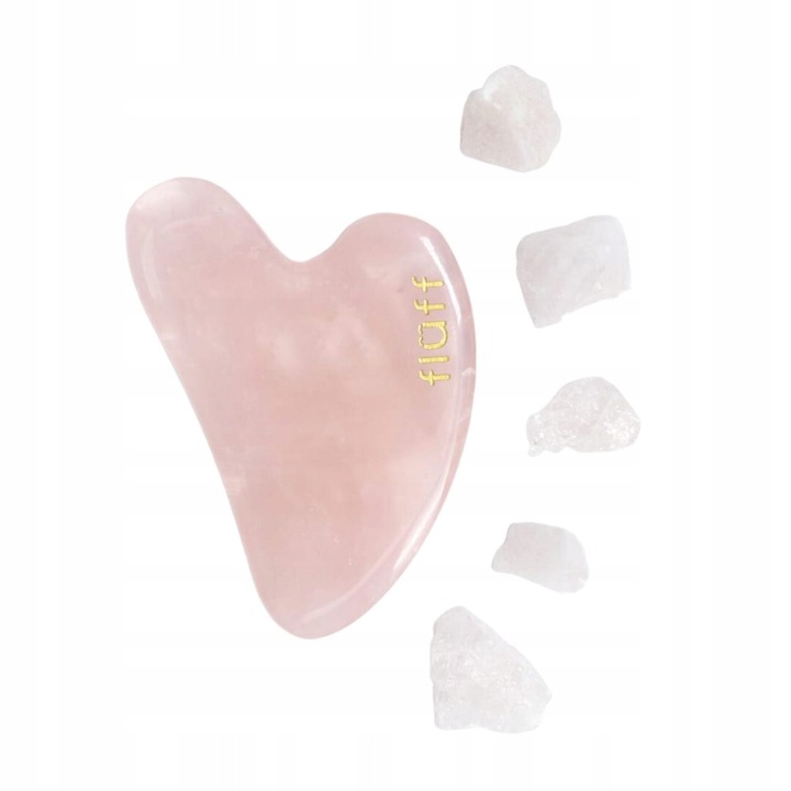 Fluff Kamień Gua Sha do masażu twarzy różowy