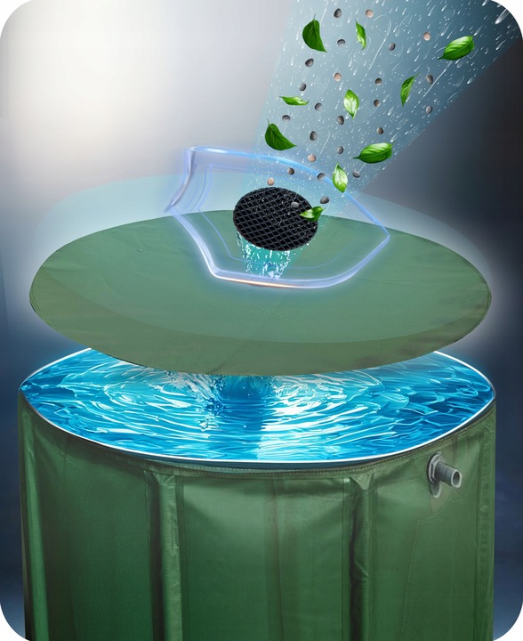 Zbiornik na Deszczówkę składany BECZKA NA Wodę z Rynny 650L PLONOS