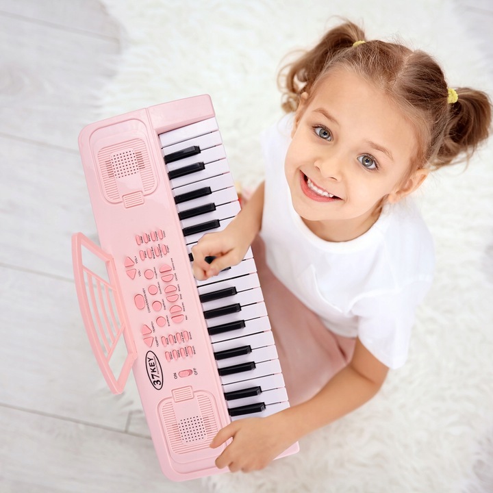 ORGANY PIANINO ELEKTRONICZNE MIKROFON 37 KLAWISZY DEMO KEYBOARD DLA DZIECI